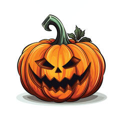 Halloween Pumpkin Ghosts Illustration Background