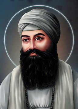 Guru Angad Dev Ji Painting  which is also Known as Second Sikh Guru of Ten Guru's 