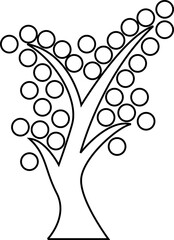 tree icon outline