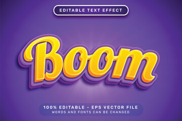 boom 3d text effect and editable text effect