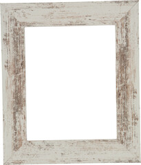 Digital png illustration of old wooden frame on transparent background