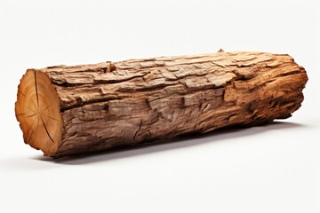 Wooden tree log trunk stump wood on transparent background.