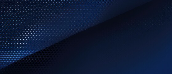 Dark blue pattern that runs along a metal mesh background, in the style of minimalistic symmetry, realistic usage of light and color, textured shading, minimalist color field, Polished, Semi gloss