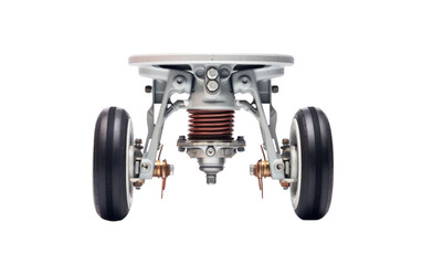 Unveiling the Technology and Engineering of Aircraft Landing Gear Isolated on a Transparent Background PNG.