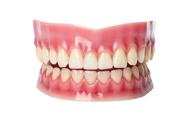 A Photo of the Dental Mouth Prop in Action Isolated on a Transparent Background PNG.