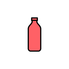 Bottle icon set illustration. bottle sign and symbol