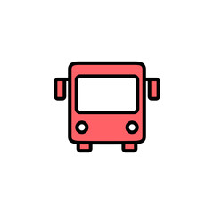 Bus icon set illustration. bus sign and symbol. transport symbol