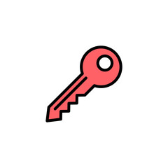 Key icon set illustration. Key sign and symbol.