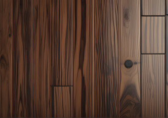 Dark brown wooden planks background. Wooden brown vertical texture background.