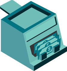 3D money counter machine 