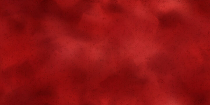 Scarlet matte suede seamless texture. The reverse side of animal skin dyed in red color. Realistic vector illustration. Deerskin