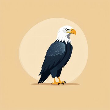 4. eagle character illustrations with beautiful colors and new expression are delightful pictures. Generative AI