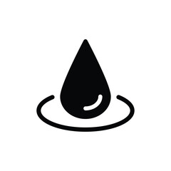 Fototapeta premium water drop icon vector liquid sign