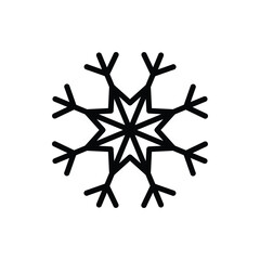 snowflakes icon vector christmas decoration icon 