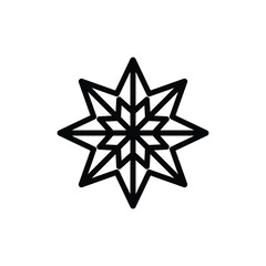 snowflakes icon vector christmas decoration icon 