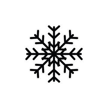 snowflakes icon vector christmas decoration icon 