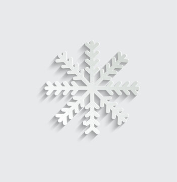 snowflakes icon vector christmas decoration icon 