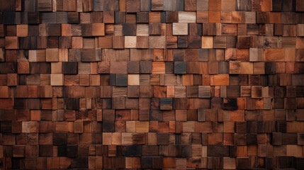 brownn background of wooden blocks. A Spectrum of multi colored wooden blocks aligned. Background or cover for something creative or diverse. Colorful wooden blocks aligned. 3d render