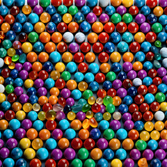 Fototapeta na wymiar colored marbles, AI-generatet