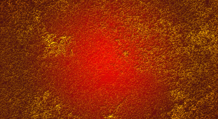 Fondo metálico dorado y rojo brillante.