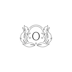 Luxury Logo Alphabet O