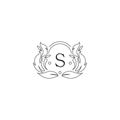 Luxury Logo Alphabet S
