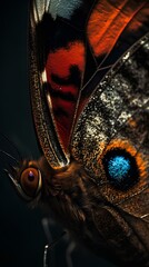 Photo close up of a Butterfly’s eyes
