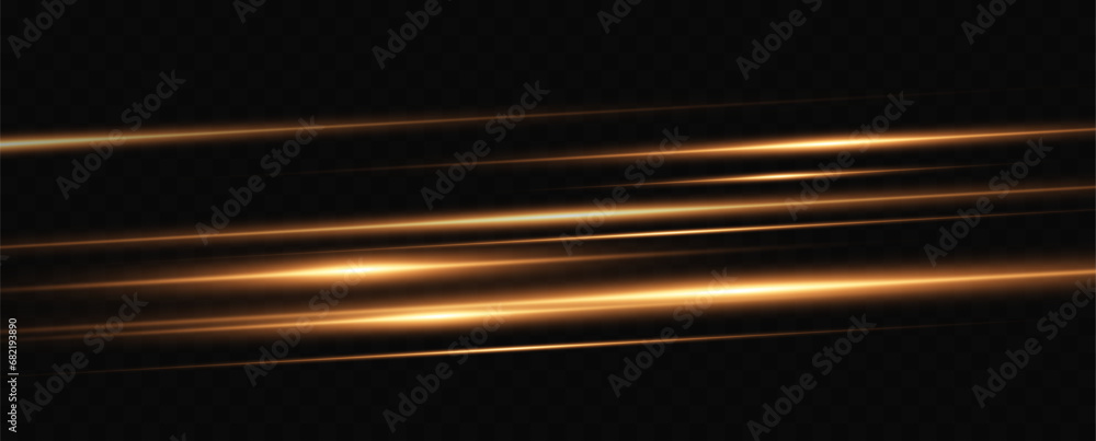 Aufkleber 
Set of golden horizontal highlights. Laser beams, horizontal light lines. Set of transparent vector glow light effects, explosion, shine, spark, solar flare.