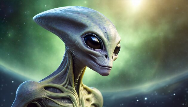 Alien invasion fantasy extraterrestrial close up