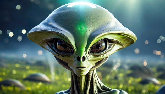 Alien invasion fantasy extraterrestrial close up