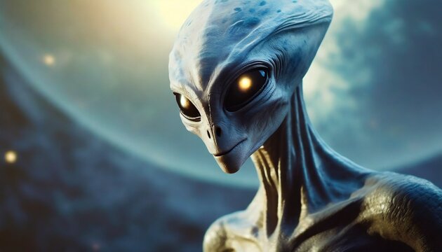 Alien invasion fantasy extraterrestrial close up