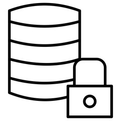 Database Lock Icon