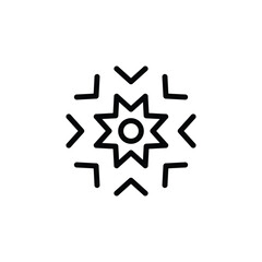 snowflakes icon vector christmas decoration icon