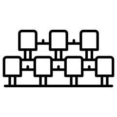 Cinema Chairs Icon