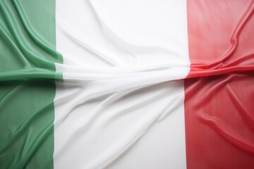 Flag Of Italy On White Background