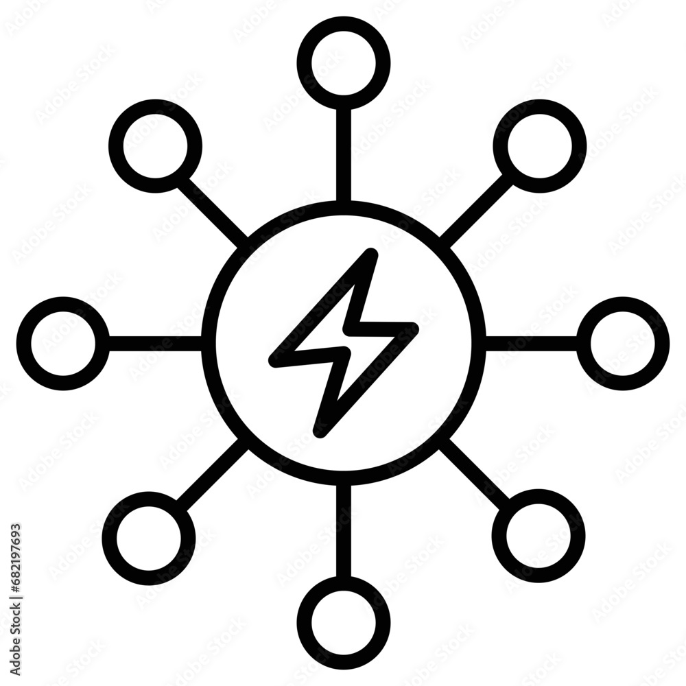 Canvas Prints energy system icon