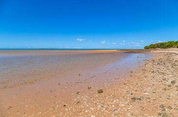 Pristine beach in Inhaca Island