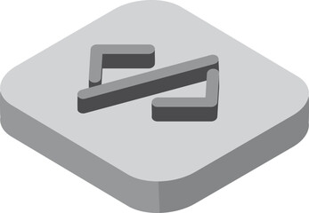 3D HTML icon