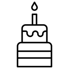 Fototapeta premium Two Layered Cake Icon