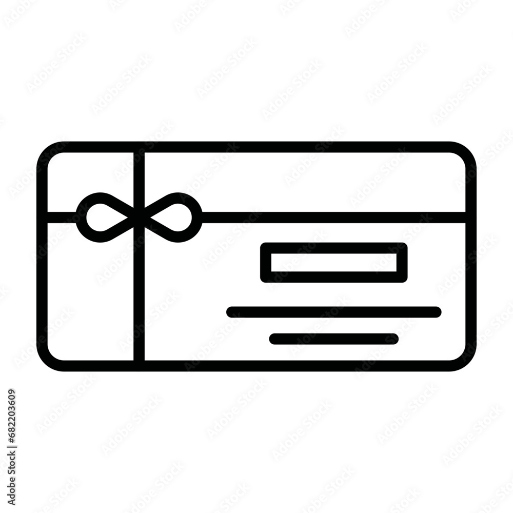 Sticker gift card icon