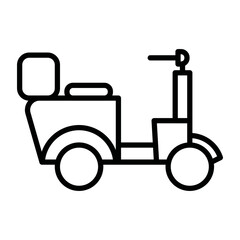 Delivery Scooter Icon
