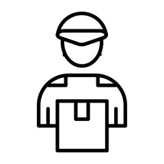 Delivery Man Icon