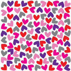 seamless pattern with hearts