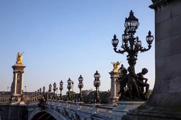 Store enrouleur Pont Alexandre III Alexander III bridge, Paris, France.
