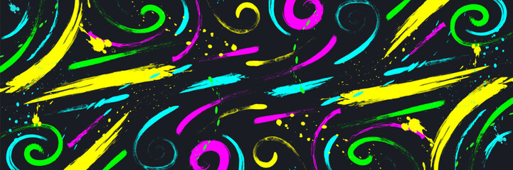 Abstract Colorful Brush Background with Sporty Style. Grunge Sport Background. Scratch and Texture Elements For Design