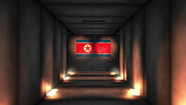 Traveling through a North Korea Fallout or Bomb Shelter or Military Tunnel Complex