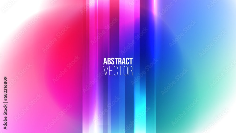 Leinwandbilder futuristic abstract background with bright dynamic gradients. blurred graphic template with vibrant 
