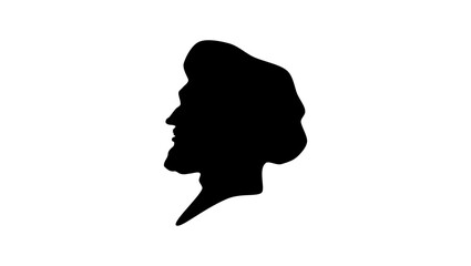 Ibn Khaldun silhouette