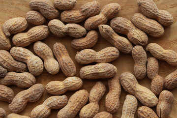 たくさんのピーナツ背景画像