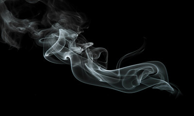 Fototapeta premium Smoke on black background